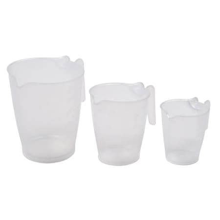 Gourmetgalley Plastic Measuring Cup Set Clear GO2740228